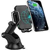 CHOETECH Fast Wireless Car Charger Mount,7.5W Compatible with Apple iPhone SE 2/11 Pro Max/XR/XS Max/X/8,10W for Galaxy S20/N