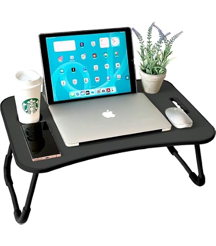 Vassoio Da Divano Con Supporto Per Tablet E Telefono | Scrivania Portatile Per Laptop Con Braccioli E Tasche