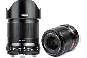VILTROX 23mm F1.4 Z mount Obiettivo Primo per Nikon Z5 Z50 Z6 Z7 II zfc (messa a Fuoco Automatica, APS-C), nero