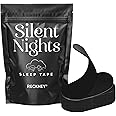 RECKNEY Sleep Tape Hypoallergenic Breathable Mouth Tape for Men & Women-Snoring Aid, Pain-Free Removal Tape, Soft Grade Fabric & Latex Free(30 Strips Black)