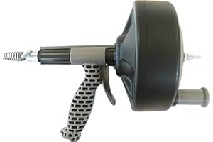 ROKA Store Rohrreinigungsspirale für Bohrmaschine oder Handbetrieb, 7,5m x 6,4mm