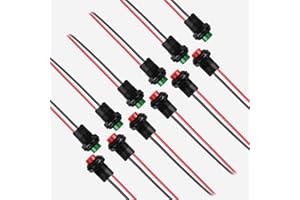 Rund Mini Drucktaster 12Mm Druckschalter Drücken Arduino Taster Schalter 12V Für Pc Latching Momentary Push Button Switch Drucktaster Tastschalter,Lewttyer(Jeweils 6 Für Rot Und Grün)