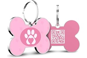 DISONTAG Medaglietta Cane QR Online Personalizzata Targhetta Cane - Pet Pass Quick Show Prova di vaccinazione e privacy protetta(28 * 42mm)