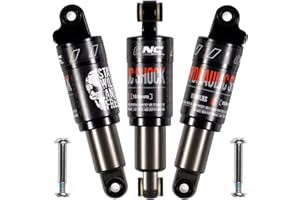 CNCLOL Mountain Bike Rear Shock 120mm/125mm/150mm/165mm/185mm/190mm/200mm,Bicycle Back Shock Absorber- Hydraulic Rear Suspension Shock for Mtb/Mt/ebike/Dmn/Electric scooter.