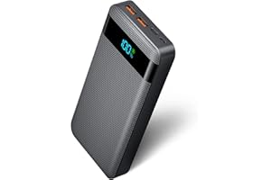 ORZECH Power Bank 26800mAh Externer Handyakku: 22,5W PD Schnell Aufladende Powerbank USB C mit LED Display 3 Ausgängen & 2 Eingängen Tragbares Ladegerät für Smartphones