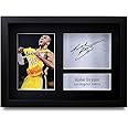 HWC Trading FR Kobe Bryant Gift Signed FRAMED A4 Printed Autograph Los Angeles Lakers Gifts Photo Display