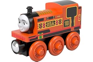 MATTEL Thomas et ses amis locomotive en bois Nia, jouet pour enfant, 2 ans et plus, GGG31