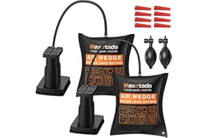 MAXETODO 2PCS Cuscino d'aria con Pompa a Pedale e a mano, Cuscino Gonfiabile per Sollevamento di Mobili Pesanti fino a 771 Libbre per Porte tagliafuoco/mobili/elettrodomestici, facili da livellare e sollevare