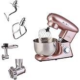 Karaca Multichef Stand Mikser, 1400W, 5.5L Hacim, Paslanmaz &Ccedil;elik, Rose Gold