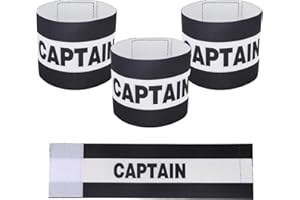 BOXOB 3pcs Captain Armbands Soccer, Adjustable Leader Football Arm Bands Breathable Soccer Captain Armband Sport Accessory for Football Rugby Basketball for Youth and Adults