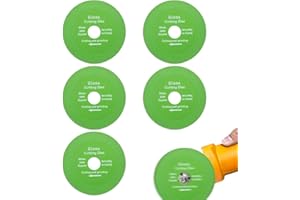 Belligern 5 PCS Rock Slab Grinding Disc, Diamond Fine Grit, Green, Angle Grinder Compatible, 100x15x20 mm