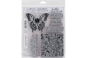 STAMPERS ANONYMOUS Tim Holtz Cling Rubber Stamp Set 7"X8.5"-Perspective