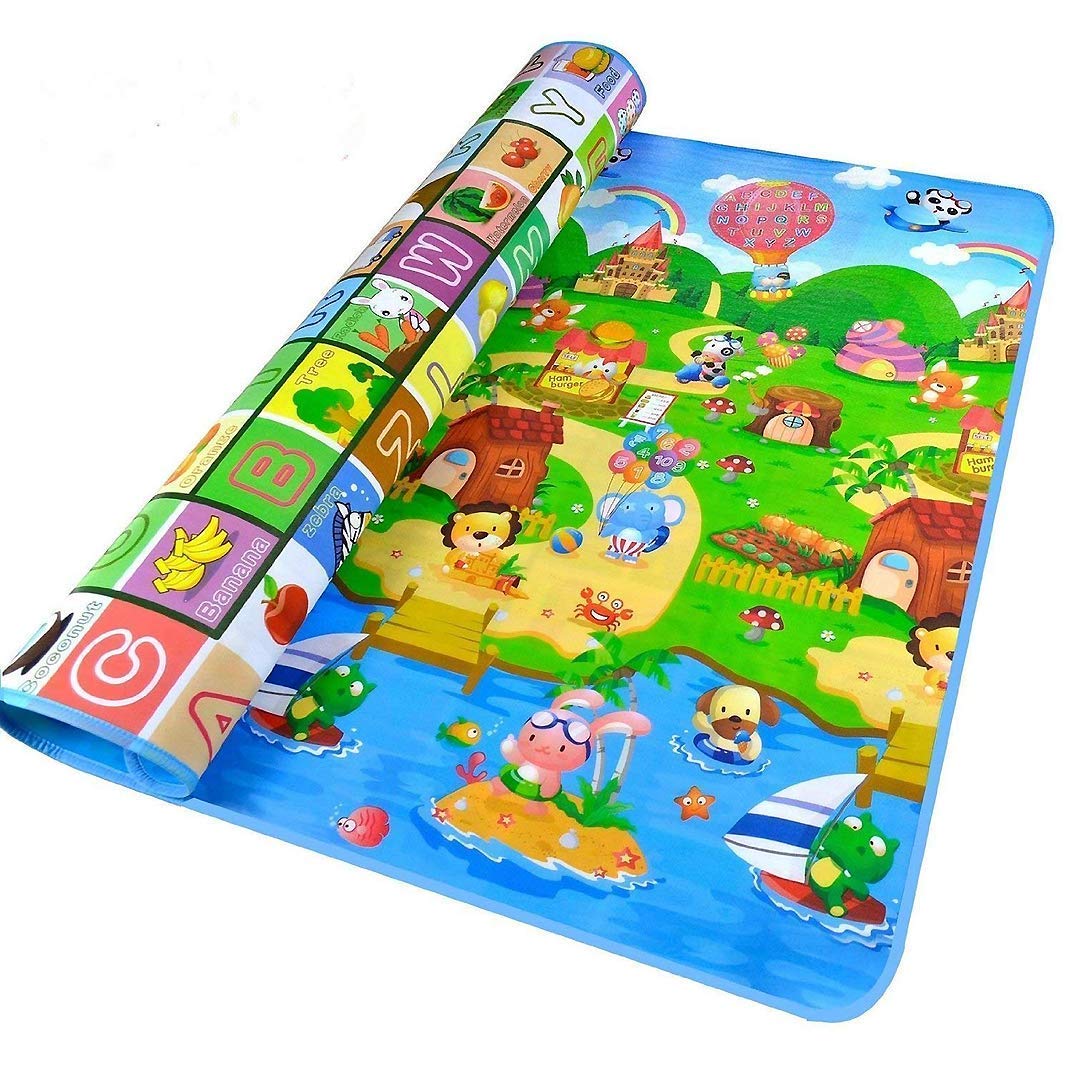 Tapis-de-Jeux-pour-Bb-200x180cm-Pliable-2-Cts-Jouets-en-Mousse-Souple-Double-Face-Alphabet-Animaux-pour-Enfants