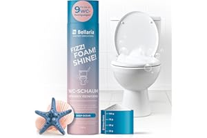 ‎BELLARIA Bellaria WC Schaum – Extra starker WC-Reiniger – Zuverlässig gegen Kalk, Urinstein & schlechte Gerüche – Selbstaufschäumender Toiletten Aktivschaum, einfache Dosierung (700g, Deep Ocean)