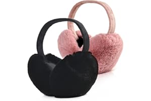 UNNING Winter Ohrenwärmer Damen Unisex Plüsch Ohrenschützer Faltbare Warme Weiche Ohrenschutz Outdoor Faux Fur Earmuffs für Damen Herren