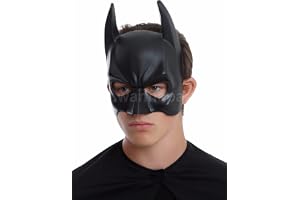 WP Wanna Party Batman Half Face Mask for Halloween Masquerade, Standard (Black)