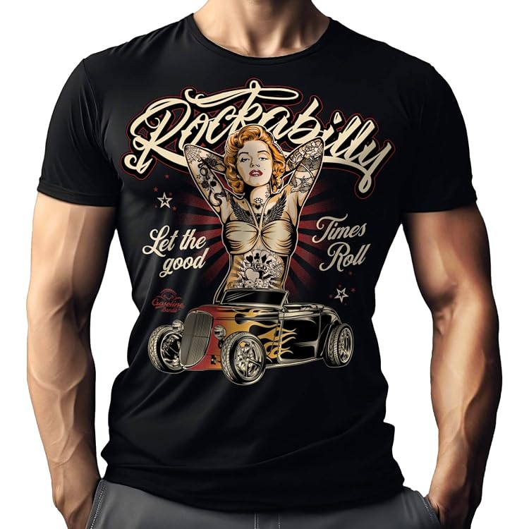 Rockabilly T-Shirt „Rockabilly Forever“ – Originaldesign Von David Vicente