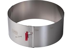 LARES Kaufgut S.P.A. Anello per torte, in lamiera stagnata, Ø ca. 17-30 cm, altezza 10 cm