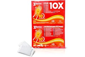 BEHLER INSTRUMENTS Behler - 10 Paia di Scaldamani - Attivati dall'Aria - Scaldini - Confezione da 10 Paia - Scaldini per Mani - Fino a 10 Ore - Per Guanti, Tasche o da Tenere in Mano durante Sport all'Aperto