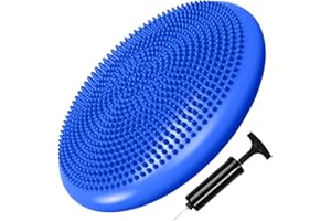 ONEX Wobble Cushion Non-Slip Balance Board Inflatable With Air Pump For Core Training Fitness Exercise Sliding Plate For Yoga Stability Disc Balance Pad Ankle Knee Board