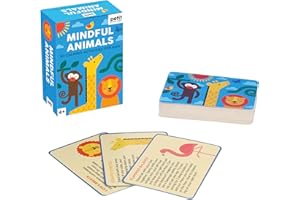 Petit Collage PTC630 Mindful Animals - Tarjetas de Actividad, Multicolor, A6
