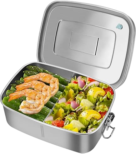 3 Roestvrijstalen Broodtrommels, 360ml Lunchbox Lekvrije Luchtdichte