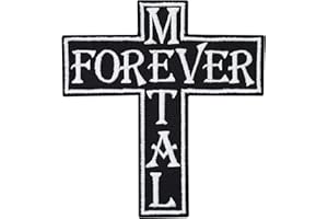‎PATCH Metal Forever Heavy Metal Kreuz Cross Black Metal 4 Ever Aufnäher Patch