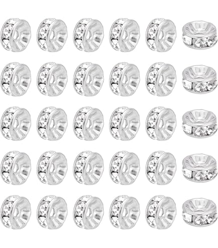 UNICRAFTALE 12pcs 2 Colori In Acciaio Inox Perline Cornici