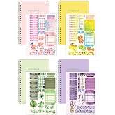 Notebook Sticker'lı 4'l&uuml; &Ccedil;izgisiz Defter Seti (21X14,8CM 60'AR YAPRAK) My Dıy Planlayıcı Defter Seti