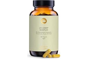 ‎SUNDAY NATURAL SUNDAY NATURAL® Mariendistel Artischocke Löwenzahn Komplex - 180 vegane Kapseln hochdosiert (6-Monats-Vorrat) - Leber Komplex – 80 % Silymarin, Cynarin & Cholin – Laborgeprüft, ohne unnötige Zusätze