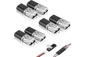 HALIT 6 PCS Wire Connectors,Electrical Connectors with Locking Buckle,Electrical Wire Connectors，Cable Connector for Cable Two-Wire Butt Connector