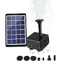 MeiGuiSha Solar Springbrunnen,Solar Teichpumpe Garten Wasserpumpe Solarpumpe mit 1,2W Monokristalline Solar Panel…