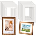 QINGYIWL Pack of 20 Picture Mounts, A4 Photo Mount for A5 Print, Bright White Acid-free Picture Frame Mat for A4 Picture Image Display Artwork Paintings - To Enhance the Visual Effect
