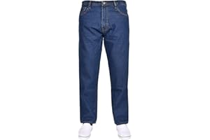 True Face Mens Jeans Straight Leg Trousers Classic Fit Plain Denim Pants Zip Fly Multi Pockets Jeans for Men UK Belt Loop