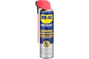 WD-40 Specialist Silikonspray Smart Straw 300ml – Schutz & Schmierung für Gummi, Kunststoff & Metall, verhindert Austrocknung, reduziert Reibung & bildet wasserfesten, nicht fettenden Film