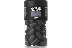 ‎LAKRIDS BY BÜLOW LAKRIDS BY BÜLOW - 1 - Sweet - 360g - Vegane Gourmet Lakritze aus Dänemark - Glutenfrei & ohne Gelatine - Dose aus 100% recyceltem PET