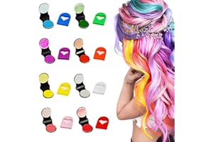 PLUVYZE 8 gessetti per capelli per ragazze, colore per bambini, lavabili, supporta la miscelazione e la regolazione di diversi colori, colore per capelli fai da te, adatto per ragazze come regalo