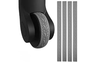 DMNQ 4 Pièces Enjoliveurs De Roue pour Bagages Housse De Roue De Bagage en Silicone Couverture De Roues De Valise à Bagages Housse De Roues De Valise à Bagages ProtèGe Roues De Bagages (Gris)