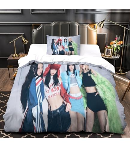 Sets De Housses De Couettes Fleur 3D Imprimé, 3 Pièces Parure De Lit