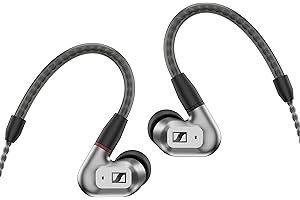 Sennheiser IE 200 Auriculares estéreo audiófilos con Cable : Auriculares intraurales con Cable con Sonido nítido Superior de Alta fidelidad, Voz Realista y Graves impactantes - Plata