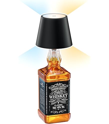 BRILONER LED Flaschenlampe Dimmbar - Kabellose Weinlampe Mit Touch, Warmweiß