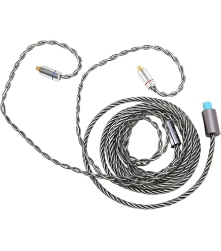 MMCX Earphone Cable, for, for IE300 IE600 IE900, for SE215 SE846 UE900 TK200 UM PRO10 UM PRO50, 3.5mm Universal Silver Plated Copper Core Earbuds Upgrade Wire