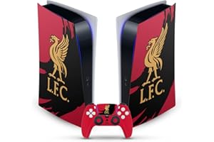Head Case Designs Officially Licensed Liverpool Football Club Sweep Stroke Art Vinyl Faceplate Gaming Skin Decal Compatible With Sony PlayStation 5 PS5 Digital Edition Console and DualSense Controller