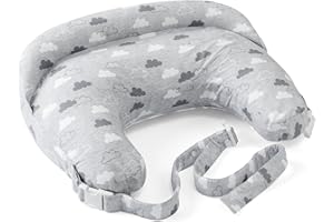 Boppy Deluxe Stillkissen, Brust und Flasche Fütterung Unterstützung, ergonomische Form mit Mutter und Baby zu unterstützen, volle Polsterung, abnehmbar und waschmaschinenfest, 0M +
