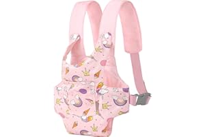 GAGAKU Porte-Poupée Accessoires de Poupée Porte-Jouet en Peluche pour Poupées - Rose - Petites étoiles