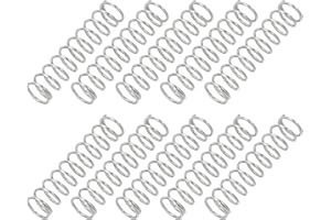 PATIKIL Compression Spring, 0.8mm Wire Dia x 8mm OD x 35mm L, 10 Pcs 304 Stainless Steel Mechanical Extension Small Springs Pen Springs Assortment Kit for Shop and Home Repairs