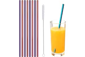 Sugrör i rostfritt stål metall återanvändbart sugrör för juice iskaffe kall dryck vatten highball glas tumlare muggar