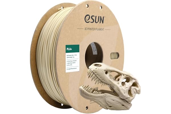 eSUN Bobine de filament PLA+ pour imprimante 3D, 1,75 mm, précision dimensionnelle +/- 0,03 mm, 1 kg