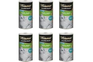 Miamor Sensible Snack Kitten Pur kurczak, 6 sztuk w opakowaniu, 6 x 30 g, materiał paszowy dla kociąt, jako nagroda w międzyczasie, dla wspierania wzrostu i zdrowia
