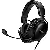 HyperX Cloud III, Cuffie da Gaming, Connessione Cablata a 3,5 mm, Controlli Audio Integrati, Telaio in Alluminio, Cuscinetti 
